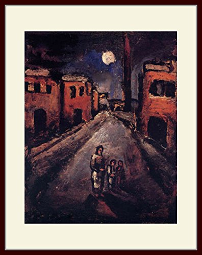 Amazon.co.jp: ルオー・「郊外のキリスト」 プリキャンバス複製画・ 額
